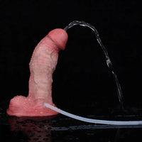 6.3in Unisex Masturbation Stick Dual Density Silicone Ejaculating Dildo