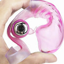 6.3in Vibrating Middle Finger Sleeve Cock Soft Jelly Crystal Dildo
