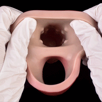 6.3in Vibrating Realistic Remote Silicone Hollow Dildo Sleeve Cock Extender