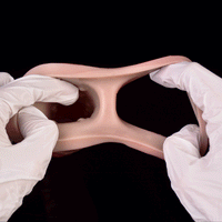 6.3in Vibrating Realistic Remote Silicone Hollow Dildo Sleeve Cock Extender