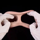 6.3in Vibrating Realistic Remote Silicone Hollow Dildo Sleeve Cock Extender