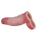6.3in Vibrating Realistic Remote Silicone Hollow Dildo Sleeve Cock Extender