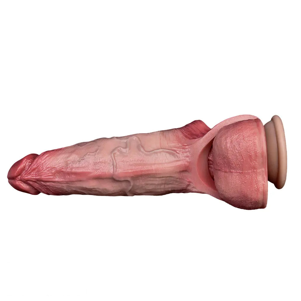 6.3in Vibrating Realistic Remote Silicone Hollow Dildo Sleeve Cock Extender