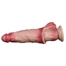 6.3in Vibrating Realistic Remote Silicone Hollow Dildo Sleeve Cock Extender