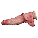 6.3in Vibrating Realistic Remote Silicone Hollow Dildo Sleeve Cock Extender