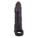 6.3in Vibrating Silicone Dildo Sleeve Lock Sperm Thickening Sleeve Sex Toy