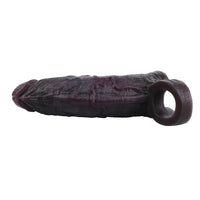 6.3in Vibrating Silicone Dildo Sleeve Lock Sperm Thickening Sleeve Sex Toy