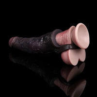 6.3in Vibrating Silicone Dildo Sleeve Lock Sperm Thickening Sleeve Sex Toy