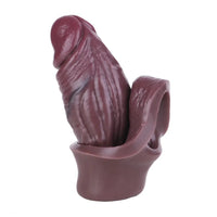6.3in Wearable Soft Enlarge Masturbator Hollow Penis Silicone Dildo Sleeve
