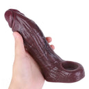 6.3in Wearable Soft Enlarge Masturbator Hollow Penis Silicone Dildo Sleeve