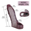 6.3in Wearable Soft Enlarge Masturbator Hollow Penis Silicone Dildo Sleeve