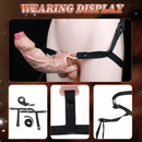 6.41in Lifelike Uncut Strap on Penis Extender Cock Sleeve Dildo For Anus