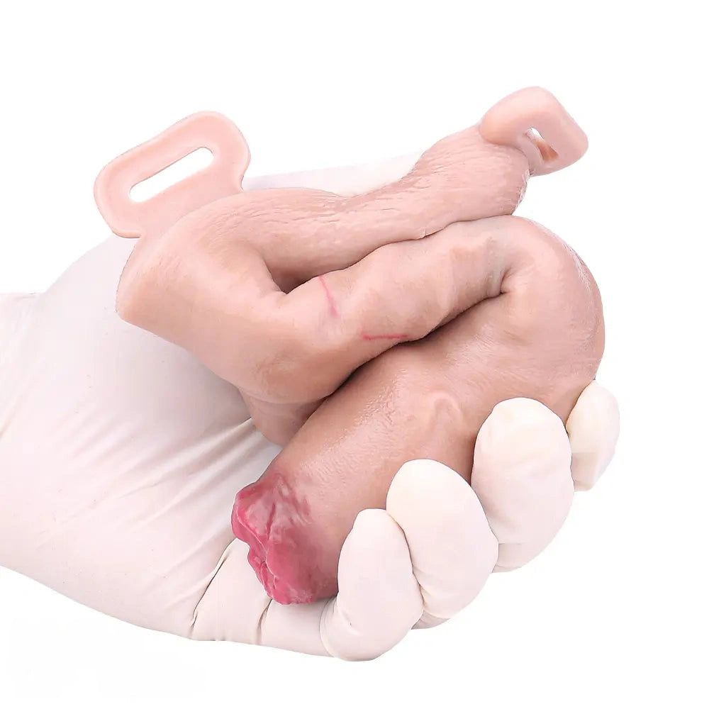 6.41in Lifelike Uncut Strap on Penis Extender Cock Sleeve Dildo For Anus