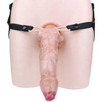 6.41in Lifelike Uncut Strap on Penis Extender Cock Sleeve Dildo For Anus