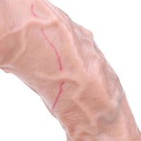 6.41in Lifelike Uncut Strap on Penis Extender Cock Sleeve Dildo For Anus