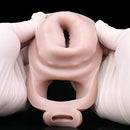 6.41in Lifelike Uncut Strap on Penis Extender Cock Sleeve Dildo For Anus