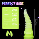 6.42in 7.48in 8.66in Fluorescent Octopus Tentacle Soft Dildo For Men Women