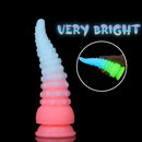 6.42in 7.48in 8.66in Fluorescent Octopus Tentacle Soft Dildo For Men Women