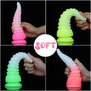 6.42in 7.48in 8.66in Fluorescent Octopus Tentacle Soft Dildo For Men Women