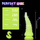 6.42in 7.48in 8.66in Fluorescent Octopus Tentacle Soft Dildo For Men Women