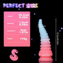 6.42in 7.48in 8.66in Fluorescent Octopus Tentacle Soft Dildo For Men Women