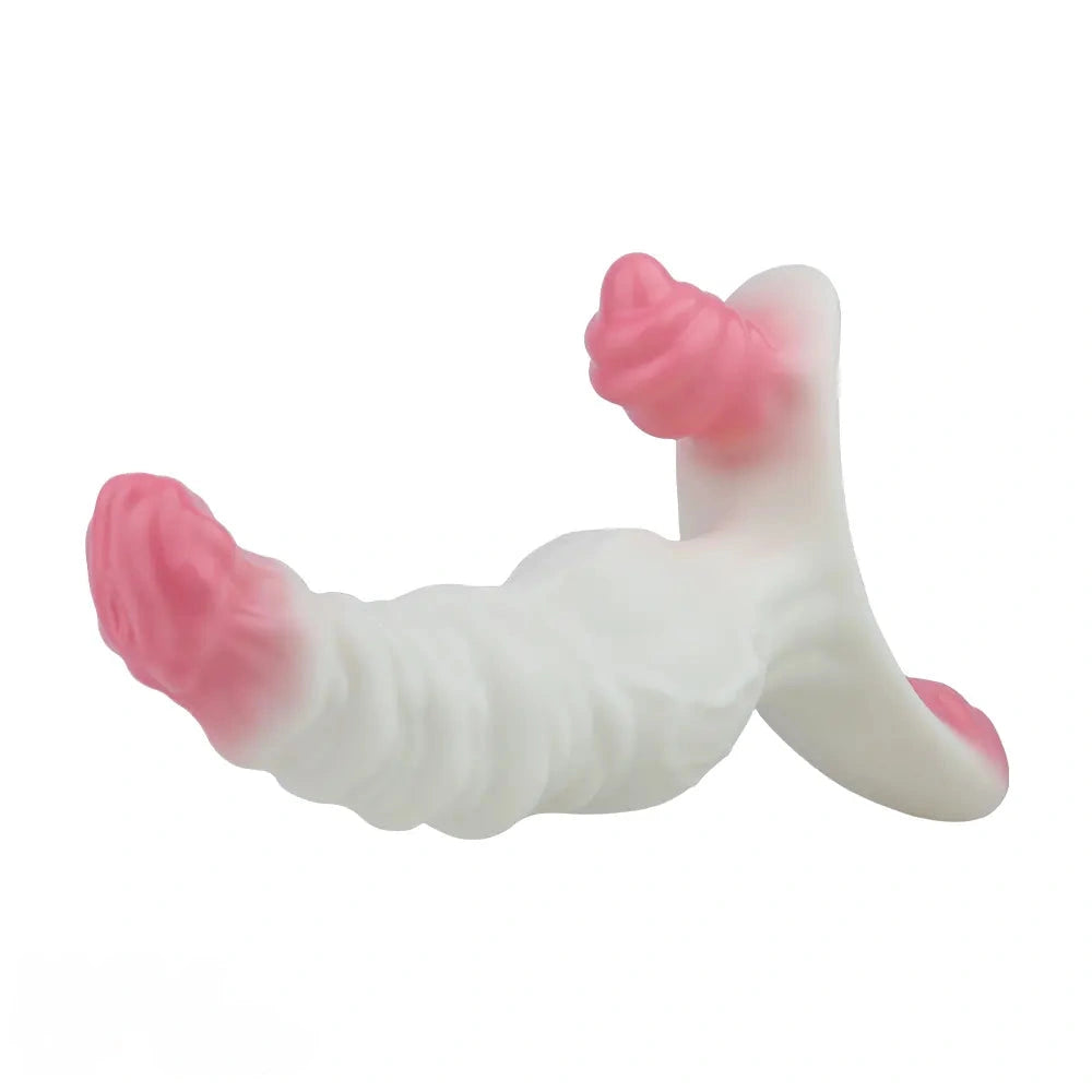6.42in Monster Fantasy Wearable Strap on Vibrating Liquid Silicone Dildo