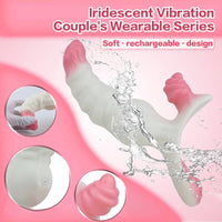 6.42in Monster Fantasy Wearable Strap on Vibrating Liquid Silicone Dildo