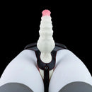6.42in Monster Fantasy Wearable Strap on Vibrating Liquid Silicone Dildo