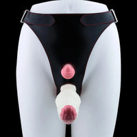 6.42in Monster Fantasy Wearable Strap on Vibrating Liquid Silicone Dildo