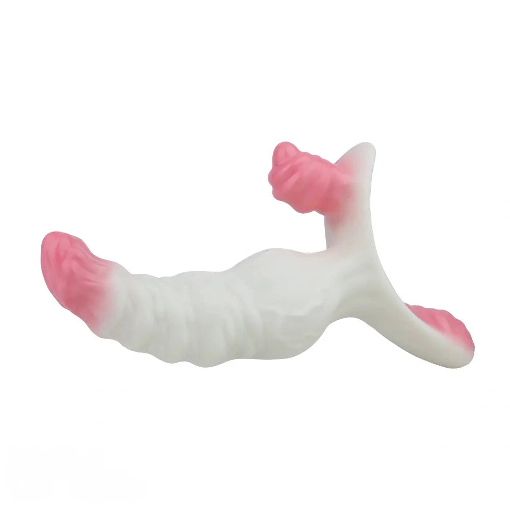 6.42in Monster Fantasy Wearable Strap on Vibrating Liquid Silicone Dildo
