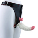 6.42in Monster Fantasy Wearable Strap on Vibrating Liquid Silicone Dildo