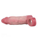6.46in Simulated Genitals Blue Veins Hollow Cock Sleeve With Cock Ring