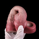 6.46in Simulated Genitals Blue Veins Hollow Cock Sleeve With Cock Ring