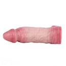 6.46in Simulated Genitals Blue Veins Hollow Cock Sleeve With Cock Ring