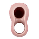 6.46in Simulated Genitals Blue Veins Hollow Cock Sleeve With Cock Ring