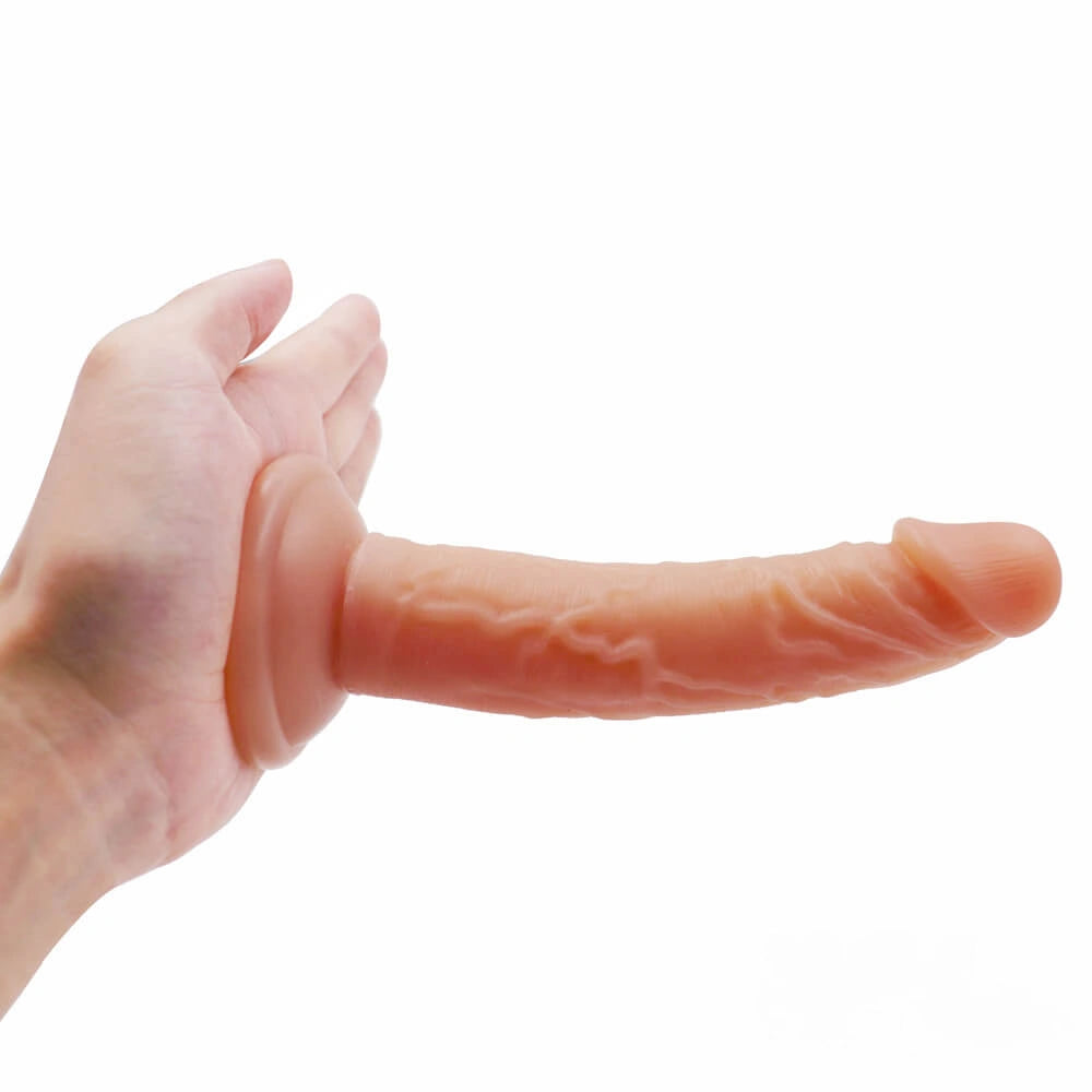 6.49 Soft Flexible Silicone Elastic Dildo Women Toy With Sucker