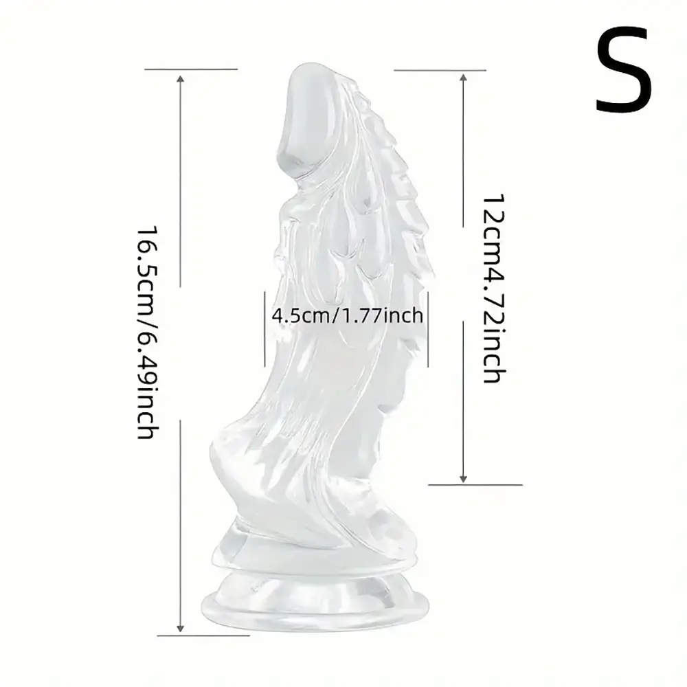 6.49in 7.48in 8.8in Clear Dragon Monster Dildo For Women Love Sex Toy