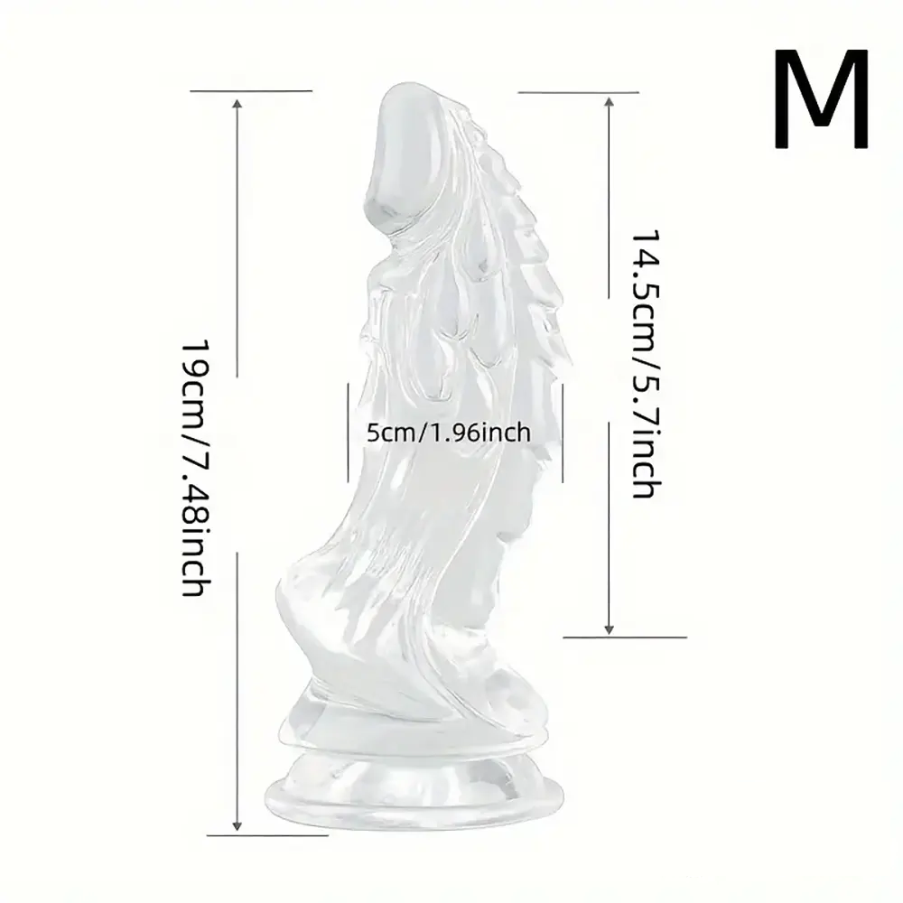 6.49in 7.48in 8.8in Clear Dragon Monster Dildo For Women Love Sex Toy
