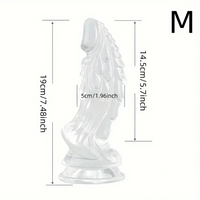 6.49in 7.48in 8.8in Clear Dragon Monster Dildo For Women Love Sex Toy