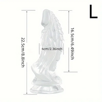6.49in 7.48in 8.8in Clear Dragon Monster Dildo For Women Love Sex Toy