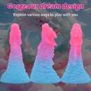 6.49in 7.67in 8.85in Mixed Color Faucet Penis Anal Plug Odd Silicone Dildo