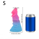 6.49in 7.67in 8.85in Mixed Color Faucet Penis Anal Plug Odd Silicone Dildo
