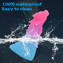 6.49in 7.67in 8.85in Mixed Color Faucet Penis Anal Plug Odd Silicone Dildo