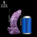6.49in 7.67in 8.85in Purple Monster Big Flexible Barbed Alien Dildo