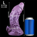 6.49in 7.67in 8.85in Purple Monster Big Flexible Barbed Alien Dildo