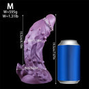 6.49in 7.67in 8.85in Purple Monster Big Flexible Barbed Alien Dildo