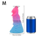 6.49in 7.67in 8.85in Special-Shaped Mixed Color Faucet Penis Dragon Dildo