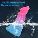 6.49in 7.67in 8.85in Special-Shaped Mixed Color Faucet Penis Dragon Dildo