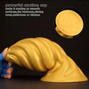 6.49in 7.67in 9.05in 9.84in Golden Silicone Spiral Thread Masturbation Dildo