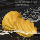 6.49in 7.67in 9.05in 9.84in Golden Silicone Spiral Thread Masturbation Dildo